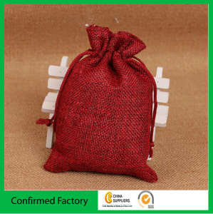 Wholesale Small Jute Drawstring Gift Bag Jute Burlap Drawstring Bag